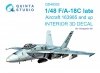 Quinta Studio QD48302 F/A-18C late 3D-Printed & coloured Interior on decal paper (Hasegawa) 1/48