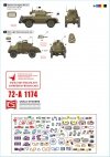 Star Decals 72-A1174 Early IDF markings # 1. Israeli armoured cars and AFVs in 1948-49. Daimler AC Mk 2, Humber AC Mk IV, Humber LRC, Marmon-Herrington Mk IVF, M3 White Scout Car, Humber SC, CMP C15TA. 1/72