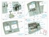 Quinta Studio QD32236 Boeing B-17E/F Navigator, bombardier, waist and tail gunners compartments. 3D-Printed coloured Interior (HK models) 1/32
