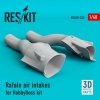 RESKIT RSU48-0222 RAFALE AIR INTAKES FOR HOBBYBOSS KIT (3D PRINTING) 1/48