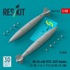 RESKIT RS48-0524 Mk.84 with BSU-36/B bombs (2 pcs) 3D Printed) 1/48