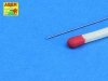 Aber SR04 Steel round rods fi 0,4mm length 250mm x12 pcs.