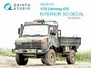 Quinta Studio QD35103 Unimog 435 3D-Printed & coloured Interior on decal paper (Revell) 1/35