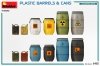 MiniArt 49010 PLASTIC BARRELS & CANS 1/48