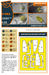 Clear Prop! CPA72162 F-86A double-sided painting mask on yellow kabuki paper for CP kits 1/72