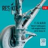 RESKIT RSU48-0259 F-14 (A,B,D) TOMCAT LANDING GEARS WITH WEIGHTED WHEELS SET FOR TAMIYA KIT (RESIN & 3D PRINTED) 1/48