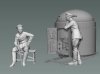 Copper State Models F35-050 Fahrpanzer german sitting officer 1/35
