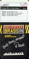 Eduard 644039 Tempest Mk. V w/ late wheels LöökPlus 1/48 EDUARD