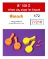 Omask 77210 Bf 109 G wheel bay plugs (for Eduard 2143) 1/72