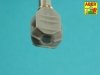 Aber 35L-120 105mm D1504 L/44 barrel with muzzle brake for Israeli Sherman M51 1/35