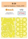 Omask 57042 B-29 mask (for Academy / Hobby 2000) 1/72