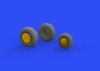Eduard 648515 P-38F/ G wheels 1/48 TAMIYA