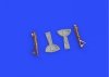 Eduard 648308 Bf 109F undercarriage legs BRONZE  EDUARD 1/48