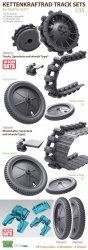 T-Rex Studio TR85060 Kettenkaraftrad Winterkette w/Sprockets, Wheels Type 2 1/35