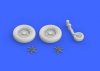 Eduard 648282 Bf 109F wheels EDUARD 1/48