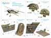 Quinta Studio QD48209 Arado Ar 68 E/F 3D-Printed & coloured Interior on decal paper (Roden) 1/48