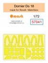 Omask 57041 Dornier Do 18 mask (for Revell / Matchbox) 1/72