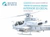 Quinta Studio QD48536 AH-1Z Zulu Cobra/Viper luminous displays 3D-Printed & coloured Interior on decal paper (KittyHawk) 1/48