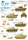 Star Decals 35-C1211 German tanks in Italy # 11 Panther A & G 1/35