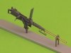 Master GM-35-069 Browning M2HB .50 cal (12,7mm) - karabin maszynowy z mocowaniem czołgowym - wczesny okres II w.św. (kołyska D69820 z małą skrzynką amunicyjną D68375) 1/35