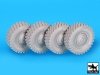 Black Dog T35196 Dingo wheels accessories set 1/35