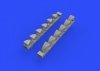 Eduard 648402 Bf 109G-6 exhaust stacks TAMIYA 1/48