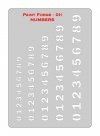 Paint Forge PFST011L STENCIL - NUMBERS