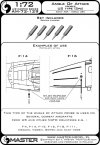 Master AM-72-129 Angle of Attack Probes US Type (5pcs) (1:72)