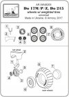 Armory Models AW48205 Dornier Do 17M/P/Z, Do 215 wheels w/weighted tires 1/48