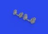 Eduard 648874 Bf 109E rudder pedals late PRINT 1/48