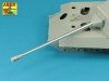 Aber 35L-167 German 7,5cmKwK42L/70 gun barrel without muzzle brake for Panther Ausf. A/D/G or Panther II (1:35)