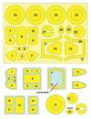 Omask 54036 P-51B Mustang mask (for Tamiya) 1/48