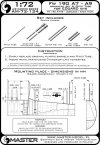 Master AM-72-134 Fw 190 A7 - A9 zestaw uzbrojenia (końcówki MG 131, lufy MG 151, osłony km-ów MK 108) oraz rurka Pitota (do modeli Eduard) (1:72)