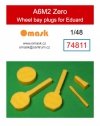Omask 74811 A6M2 Zero wheel bay plugs (for Eduard) 1/48