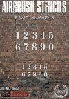 RT-Diorama 35603 Airbrush Stencil: Basic numbers 1/35