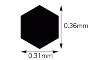 Hasegawa PA23 Modeling Mesh Hexagon-Medium