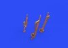 Eduard 648784 P-38J undercarriage legs BRONZE TAMIYA 1/48