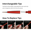 DSPIAE AT-FB03 Fine Brush With Replacable Point Tip - Grey / Precyzyjny pędzel z wymienną końcówką