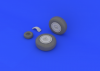 Eduard 648134 Ju 88 wheels late 1/48 (Dragon)