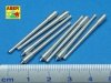Aber 350L-38 Set of 8 pcs 380 mm long barrels for ships Richeulieu, Jean Bart (1:350)