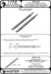 Master GM-72-024 MG-34 (7.92mm) - German machine gun barrels - version with drilled cooling jacket - used by infantry and on early tanks (2pcs) 1/72