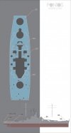 Pontos 35026WD1 USS BB-60 Alabama Wooden Deck set (1:350)
