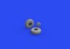 Eduard 6481025 B-17F wheels block tread EDUARD 1/48