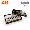 AK Interactive AK11768 BATTLE ORC – WARGAME STARTER SET – 14 COLORS & 1 FIGURE