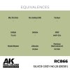AK Interactive RC866 Silver Grey No.28 (BS381) 17 ml