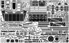 Pontos 35005F1 USS CV-14 Toconderoga 1944 Detail Up Set (1:350)