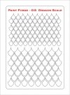 Paint Forge PFST013M STENCIL - DRAGON SCALE