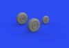 Eduard 648687 Ar 234B wheels HOBBY 2000, HASEGAWA 1/48