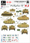 Star Decals 35-919 PzKpfw IV Ausf H and J 1/35