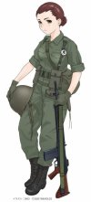 Fine Molds HC03 Historic Costume Girl Type 73 Light Truck With Figure Himeko 1/35